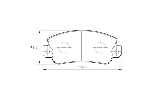 D144 Front Brake Pads - D144 - Image 1