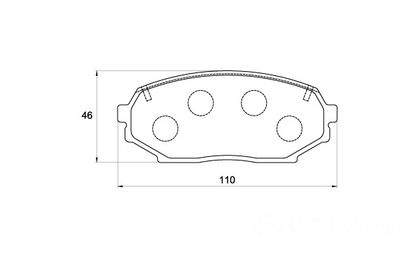 D3031.jpg Front Brake Pads - D3031 - Image 1