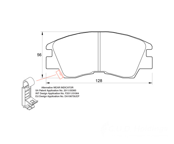 D3071.jpg Front Brake Pads - D3071 - Image 1