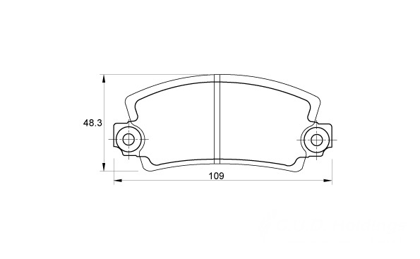 D3114.jpg Rear Brake Pads - D3114 - Image 1