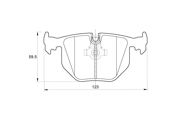 D3312 Rear Brake Pads - D3312 - Image 1
