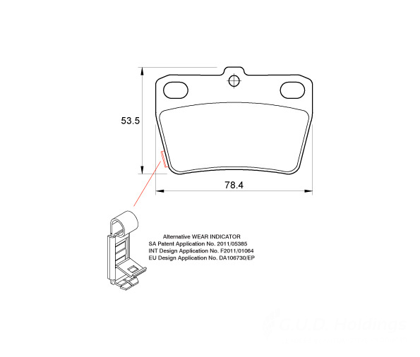 D3399 Rear Brake Pads - D3399 - Image 1