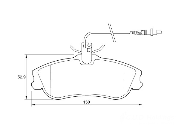 D3411.jpg Front Brake Pads - D3411 - Image 1