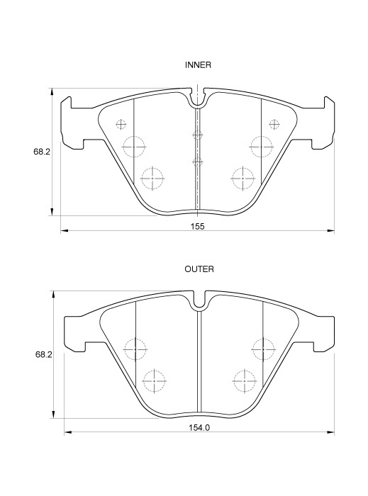 D3545.jpg Front Brake Pads - D3545 - Image 1