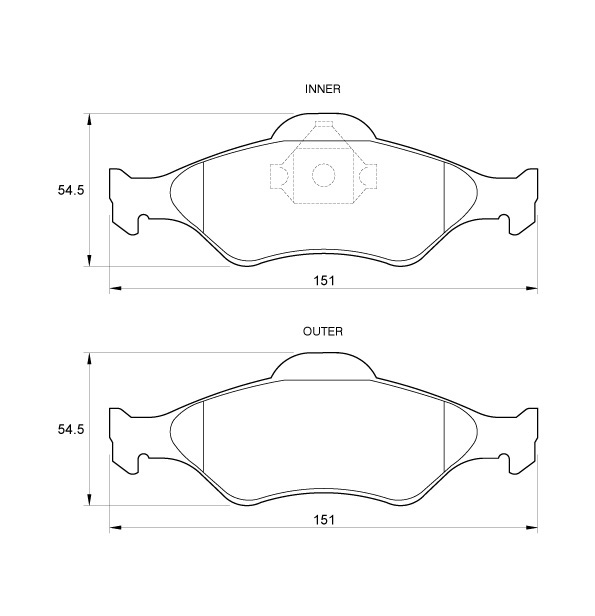 D3547.jpg Front Brake Pads - D3547 - Image 1