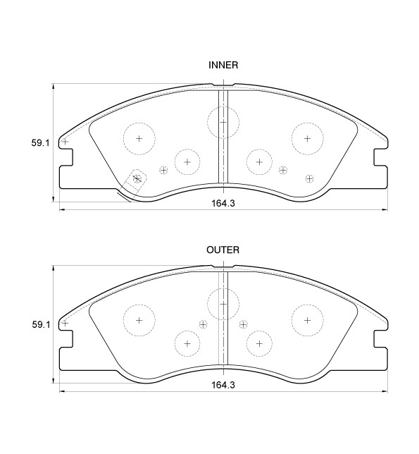 D3582.jpg Front Brake Pads - D3582 - Image 1