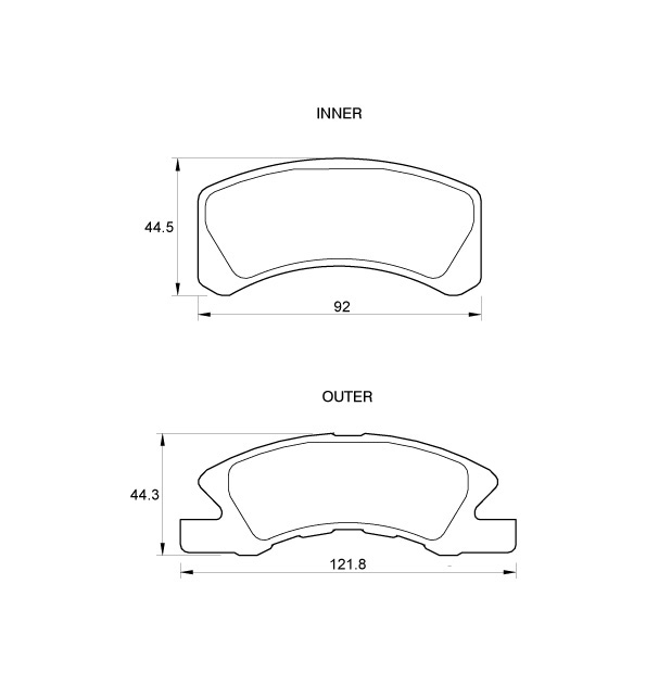 D3585.jpg Front Brake Pads - D3585 - Image 1
