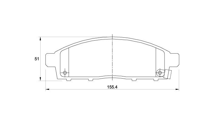 D3628.jpg Front Brake Pads - D3628 - Image 1