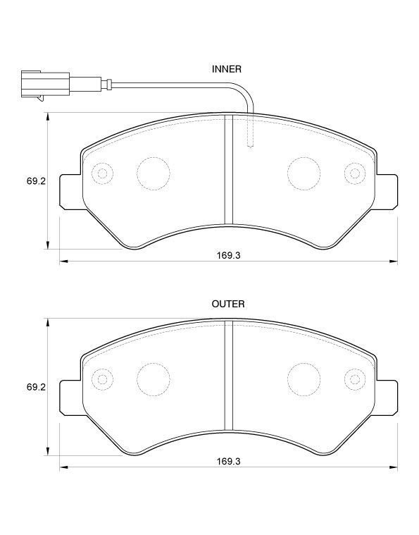 D3705.jpg Front Brake Pads - D3705 - Image 1
