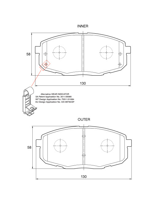 D3778.jpg Front Brake Pads - D3778 - Image 1