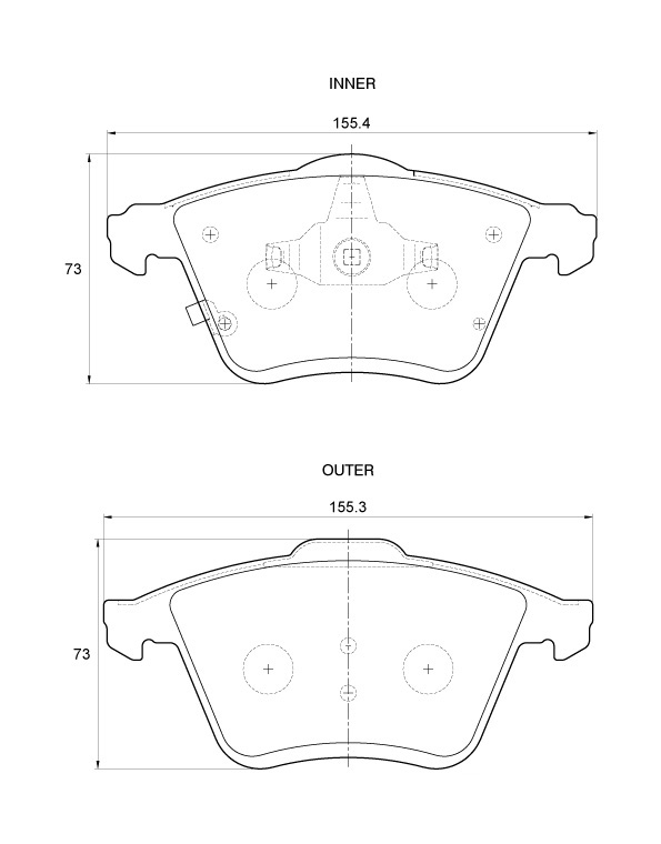 D3785.jpg Front Brake Pads - D3785 - Image 1