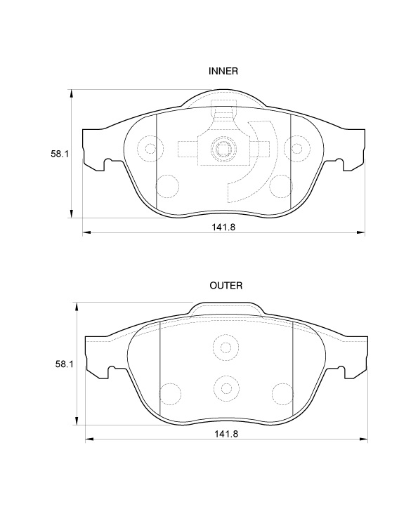 D3802.jpg Front Brake Pads - D3802 - Image 1