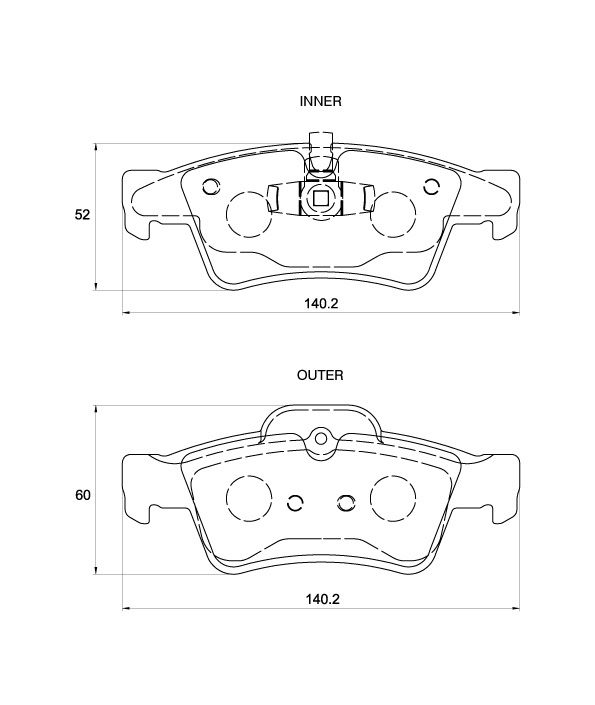 D3820.jpg Rear Brake Pads - D3820 - Image 1