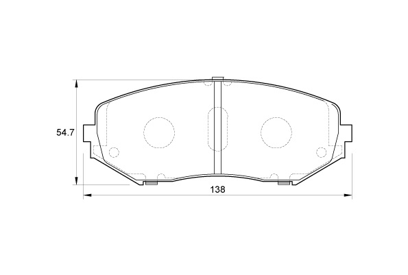 D3843 Front Brake Pads - D3843 - Image 1
