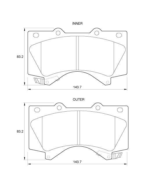 D3847.jpg Front Brake Pads - D3847 - Image 1