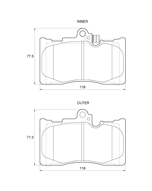 D3885.jpg Front Brake Pads - D3885 - Image 1