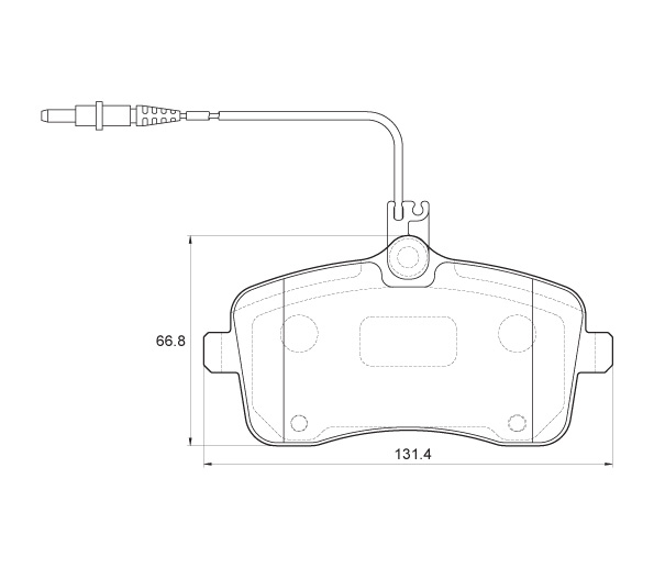 D3896.jpg Front Brake Pads - D3896 - Image 1