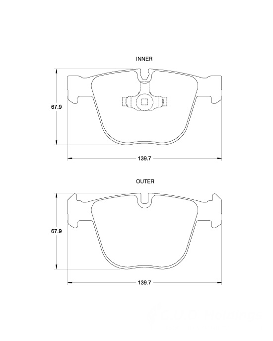 D3960.jpg Rear Brake Pads - D3960 - Image 1