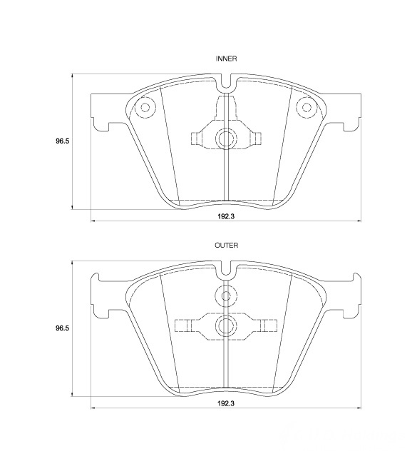D3996.jpg Front Brake Pads - D3996 - Image 1