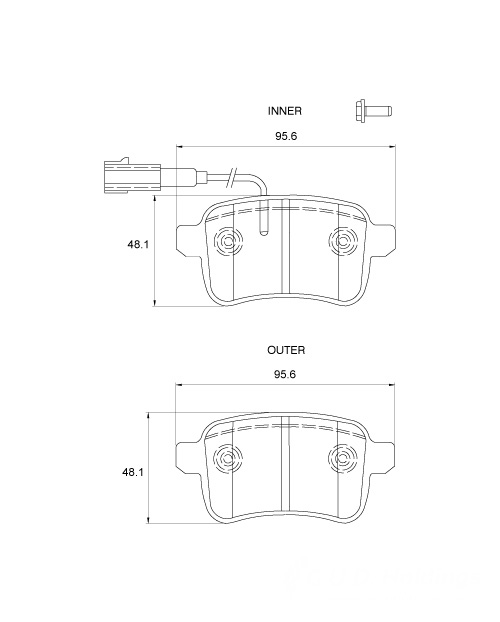 D4059.jpg Rear Brake Pads - D4059 - Image 1