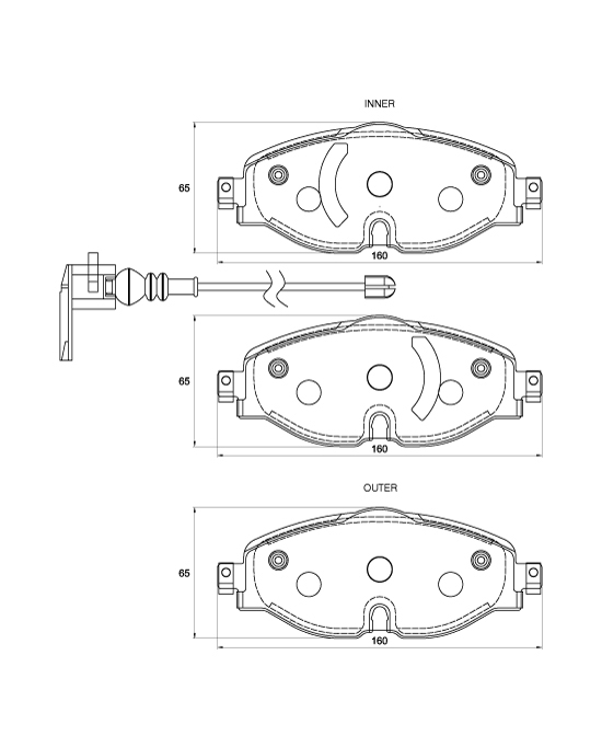 D4088.jpg Front Brake Pads - D4088 - Image 1