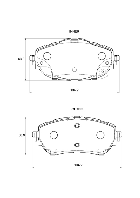 D4097.jpg Front Brake Pads - D4097 - Image 1
