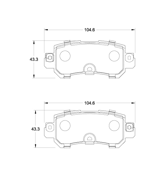 D4163.jpg Rear Brake Pads - D4163 - Image 1