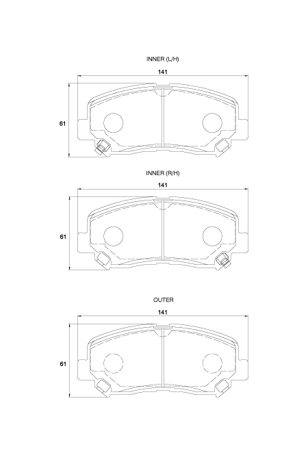 D4165.jpg Front Brake Pads - D4165 - Image 1