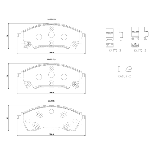 D4172.jpg Front Brake Pads - D4172 - Image 1