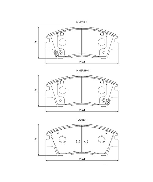 D4182.jpg Front Brake Pads - D4182 - Image 1
