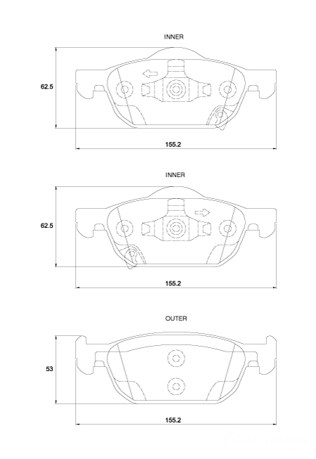 D4229.jpg Front Brake Pads - D4229 - Image 1