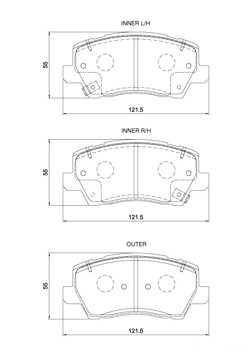 D4233.jpg Front Brake Pads - D4233 - Image 1