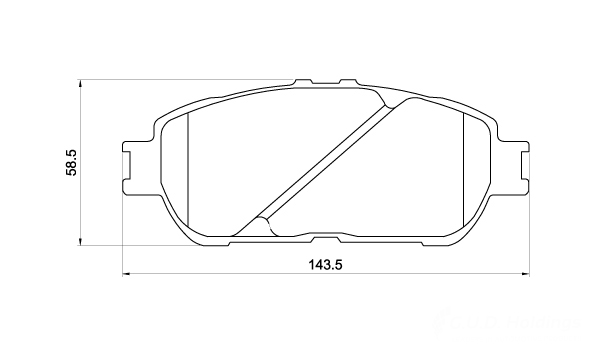 D4243.jpg Front Brake Pads - D4243 - Image 1