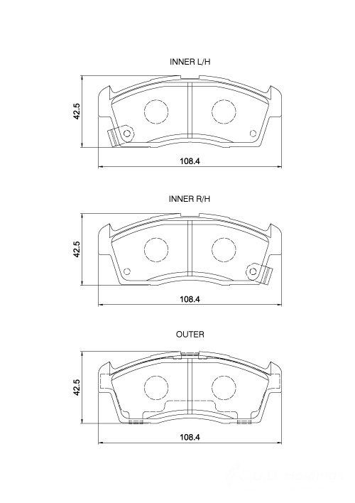 D4248.jpg Front Brake Pads - D4248 - Image 1