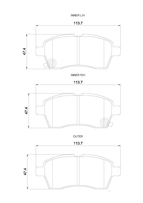 D4249.jpg Front Brake Pads - D4249 - Image 1