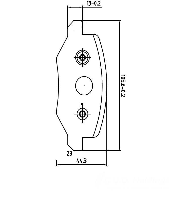 D4253 Rear Brake Pads - D4253 - Image 1