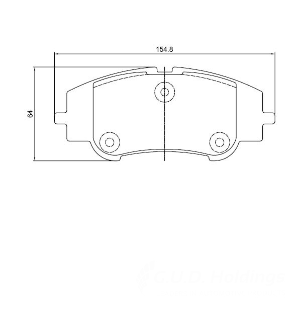 D4303.jpg Front Brake Pads - D4303 - Image 1